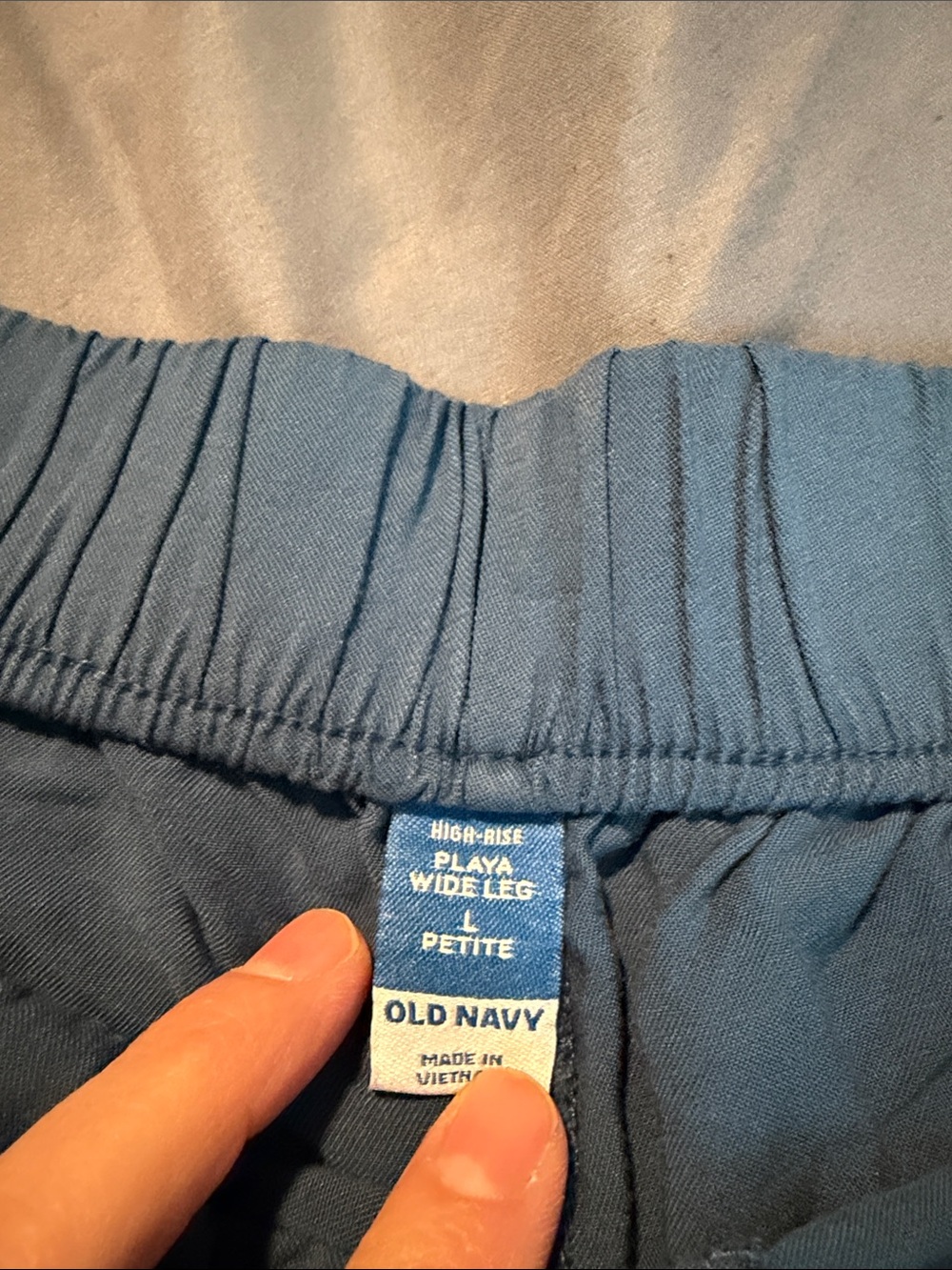 Playa Wide Leg Blue Casual Lounge Pants - Picture 4 of 4
